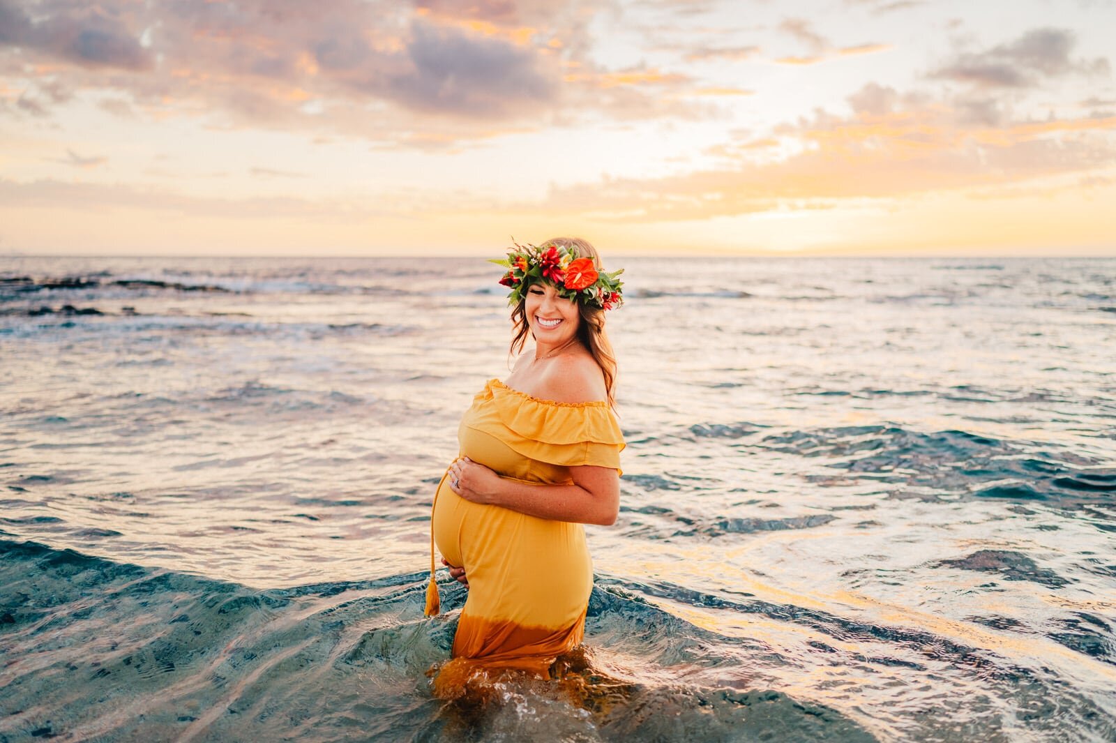 Waikoloa Babymoon Photographers - Tropical Haku and Gorgeous Colors