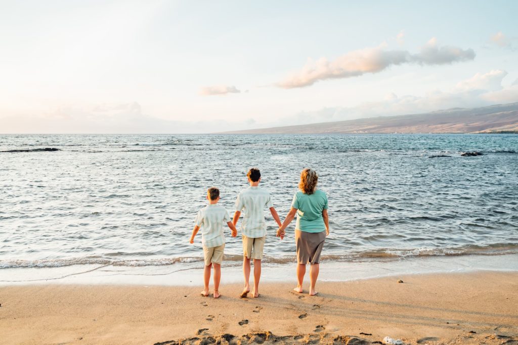 Mother & Son Sunset Beach Portraits - Hawaii Photographer | Wilde ...